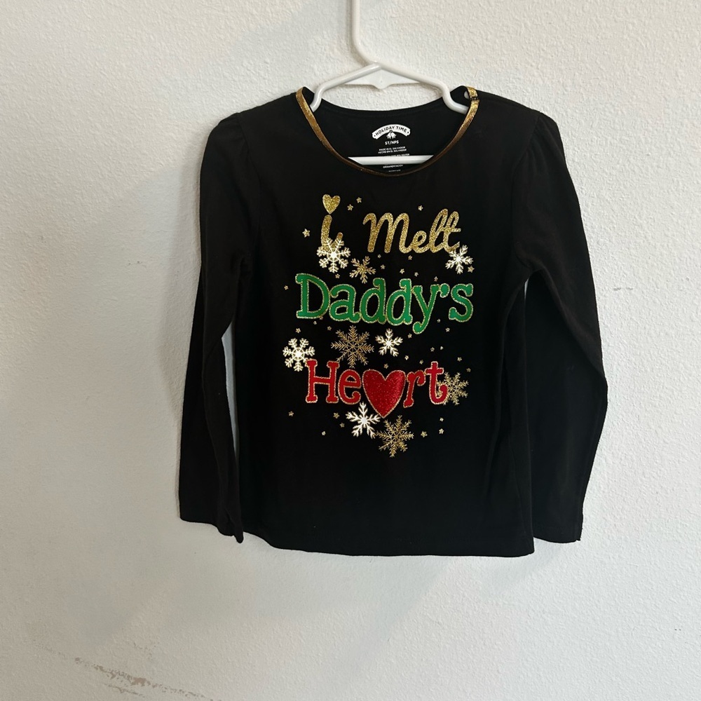 ❤️5 For $20❤️ Holiday Time Girls Christmas Top

Size 5T